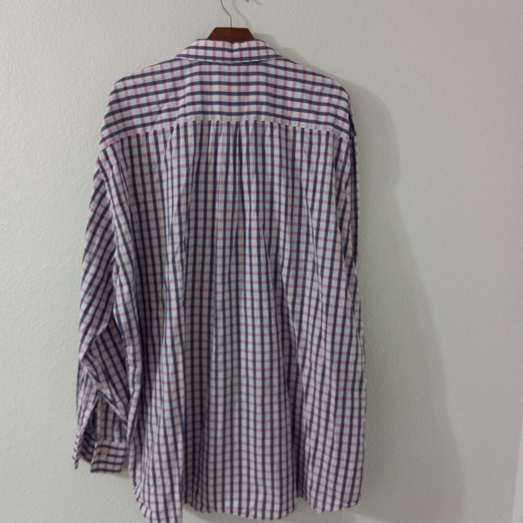 Peter Millar 4XT Mens Cotton Long Sleeved Pocketed Button Down Checked Shirt - Picture 6 of 11